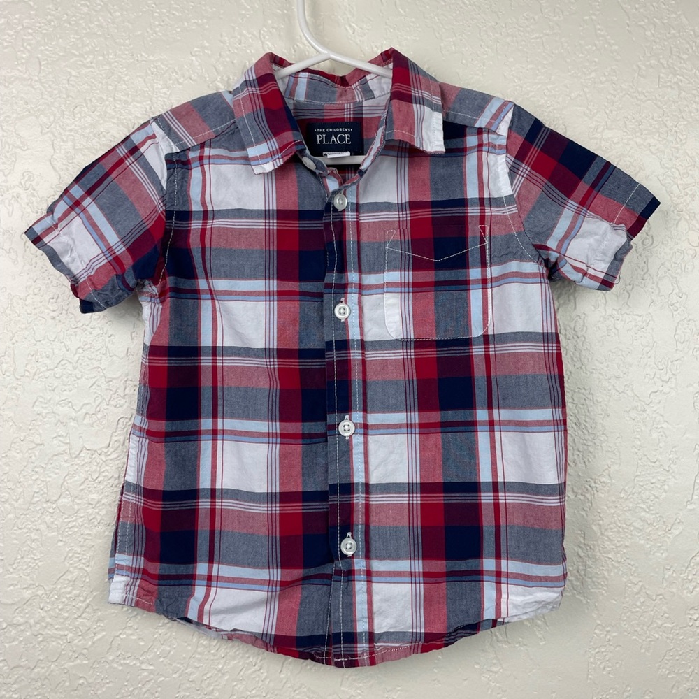 The Children’s Place Plaid poplin shirt